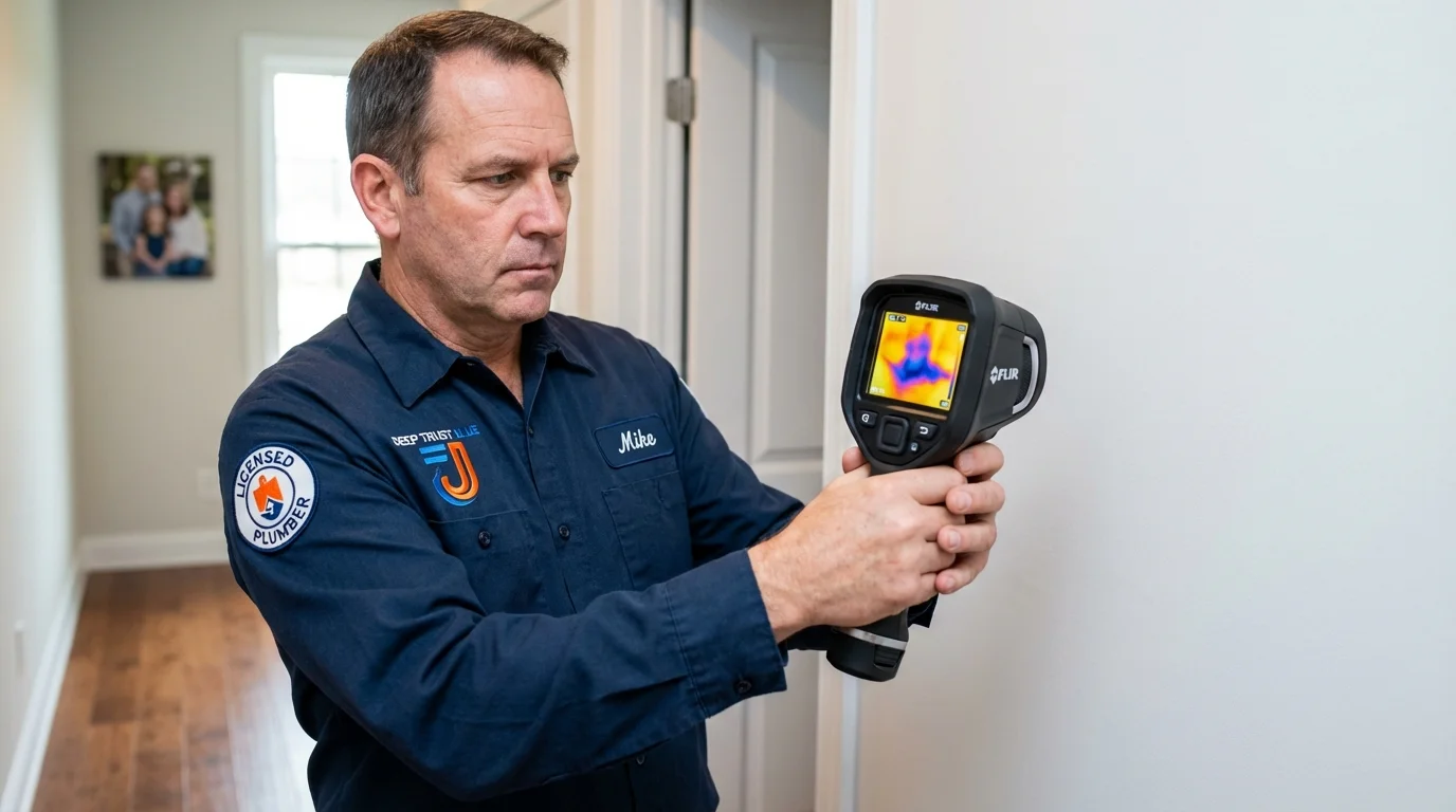 Thermal imaging leak detection by Johns Plumbing LLC in Inez